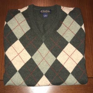 Brooks Brother Scottish Wool Sweater Sz XL
